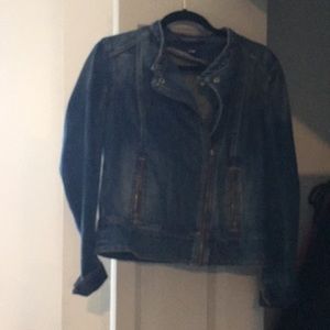 Gap outlet moto style denim jacket